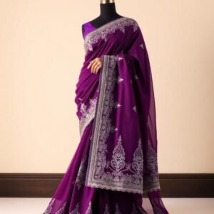 Royal Blue Pure Silk Saree