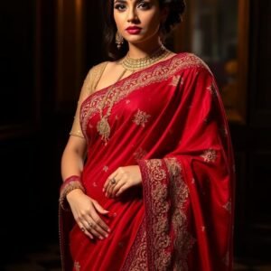 Royal Red Pure Silk Saree